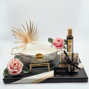 כלי הגשה פורצלן<br>ליקר פרפקטו<br>פרלין לב ענק