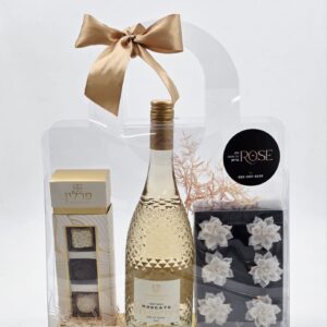 חבקים למפיות<br>יין מוסקטו טפרברג<br>מארז פרלינים מאורך