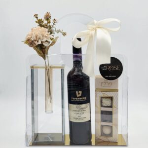 אגרטל קריסטל יוקרתי<br>יין אימפרשין טפרברג<br>מארז פרלינים מאורך